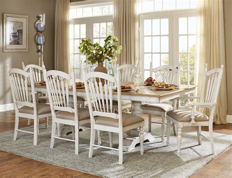 Hollyhock Distressed white Dining Room Set from Homelegance (5123-96 ...