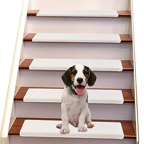 Enhance Your Staircase with White Carpet Stair Treads