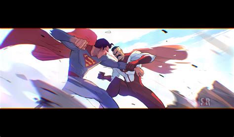 ArtStation - Omni-Man vs Superman