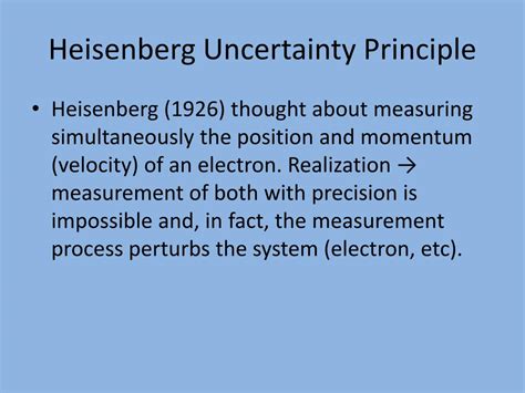 PPT - Heisenberg Uncertainty Principle PowerPoint Presentation, free ...