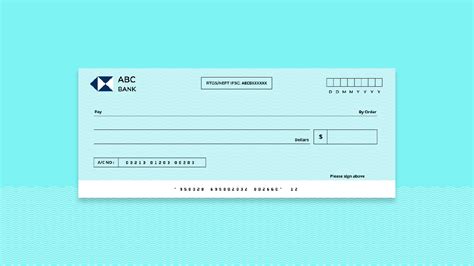 Free Blank Cheque Template PowerPoint & Google Slides