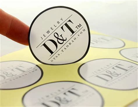 Custom Brand Logo printed Wedding Adhesive Stickers Labels PVC Vinyl ...