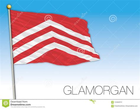 Glamorgan Flag, United Kingdom, Vector Illustration Stock Vector ...