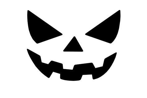 Halloween Pumpkin Face Silhouette Graphic by atlasart · Creative Fabrica