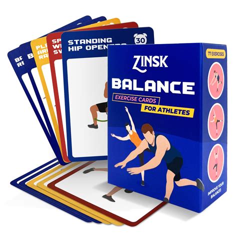 Buy Balance Exercise Cards for Athletes – Workout Cards for Core and ...