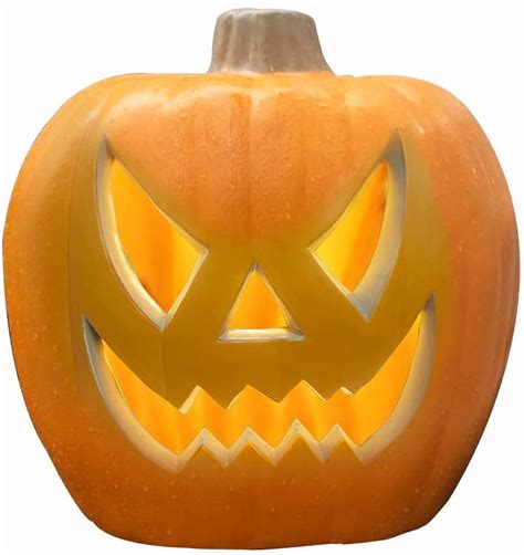 20 Inch LED Light Up Jack O Lantern Pre-lit Halloween Pumpkin Lantern ...