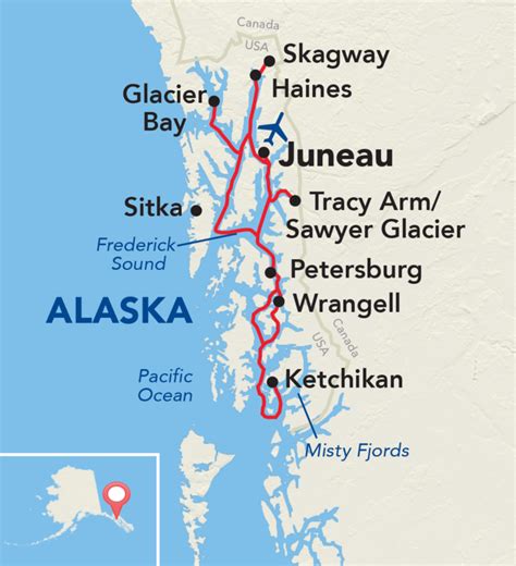 ACL-Alaska-Alaskan-Explorer-Itinerary-Map - Sunstone Tours & Cruises