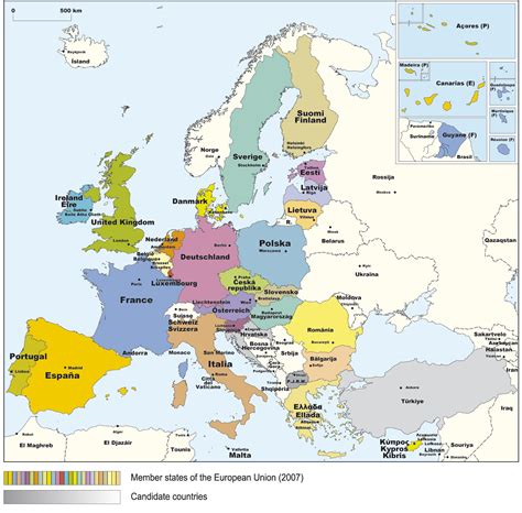 Map of EU Countries - Europe Photo (529685) - Fanpop