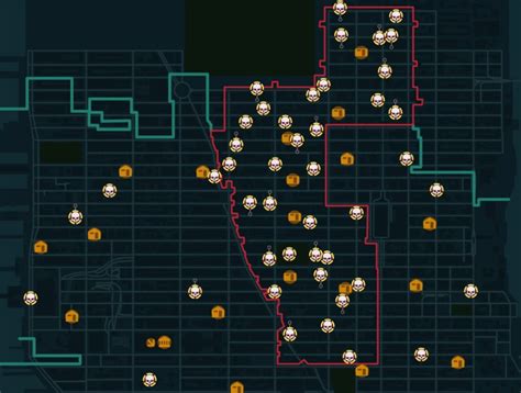 The Division Dark Zone Landmarks Map