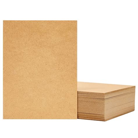 30 Sheets Thin MDF Wood Boards for Crafts, 2mm Medium Density ...