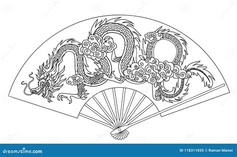 Chinese Fan Coloring Page | Images and Photos finder