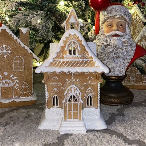 13” Light Up Victorian Gingerbread House Christmas Home Decor ...