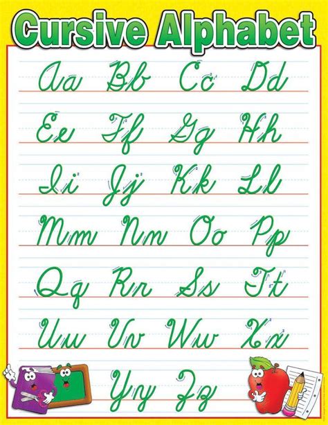 Cursive Chart Printable - Printable Template