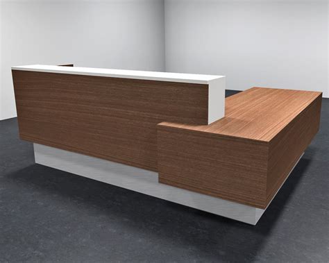 L Shape Reception Desk - Enchant Modern Reception Counter