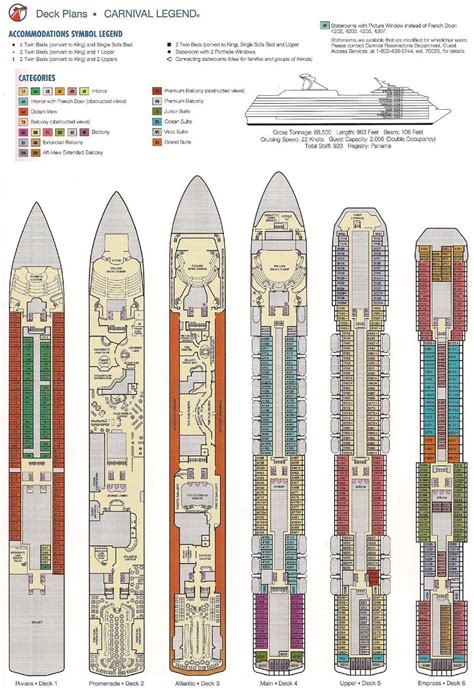 carnival legend deck plans - Google Search | Carnival legend, Alaskan ...