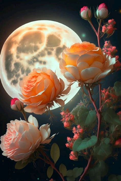 Wallpaper 4k moon | Flower background wallpaper, Beautiful flowers ...