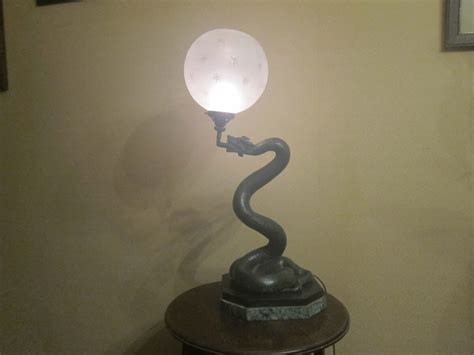 Bronze snake light - Exeter Antique Lighting Company