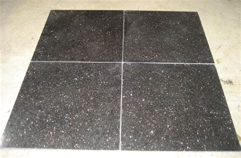 Granite Tiles | Stone Tiles - Black Galaxy Polished Granite Tiles Black ...