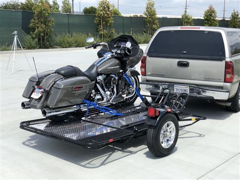 Three Rail Motorcycle Trailer | Motorcycle trailer, Motorcycle, Sport bikes