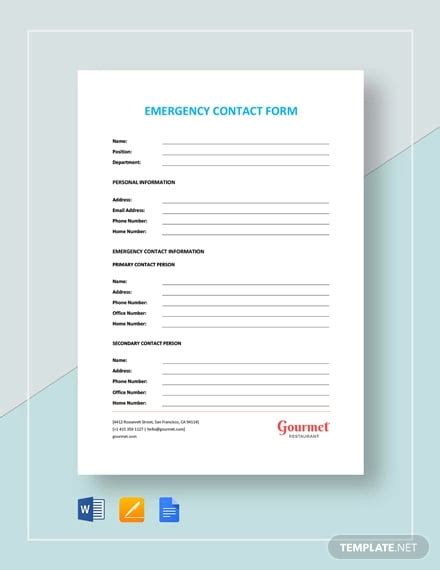 Emergency Phone List Template Database