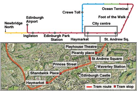 BBC NEWS | UK | Scotland | Edinburgh tram route