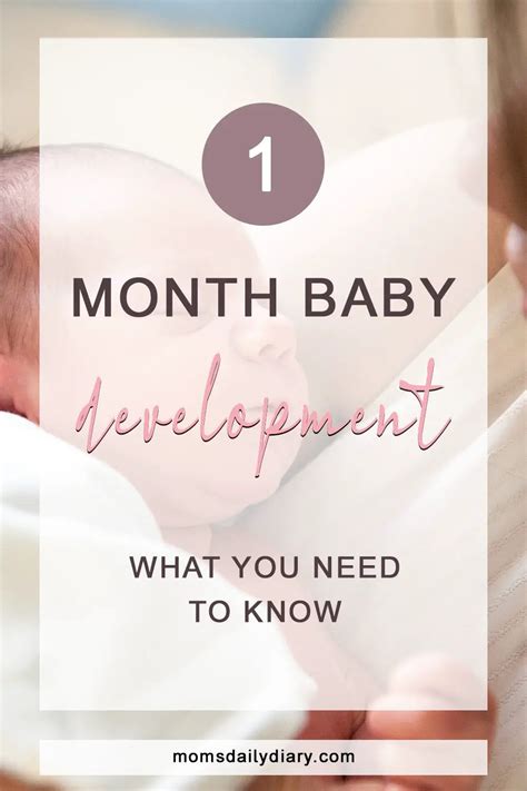 1 Month Baby Development. What you need to know - Mom's Daily Diary