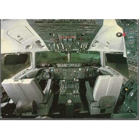 Aircraft - (McDonnell Douglas) DC-10 cockpit - Swedish postcard c.1970s ...