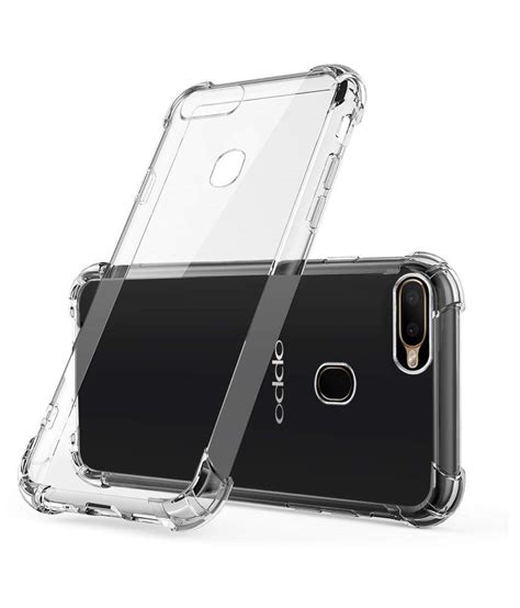 OPPO A5s Plain Cases Hopsack - Transparent - Plain Back Covers Online ...