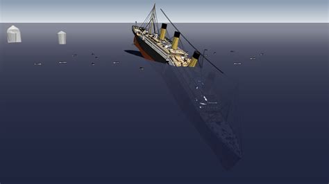 Titanic sinking daytime | 3D Warehouse