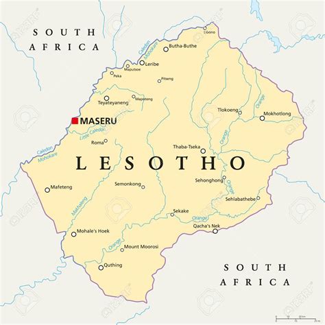 Maseru Lesotho map - Map of maseru Lesotho (Southern Africa - Africa)