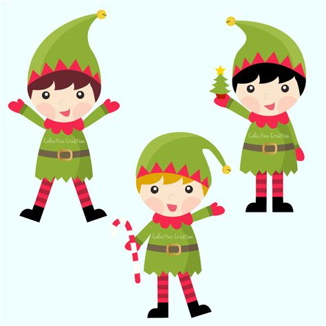 Adding Festive Fun to Your Designs with Dancing Elves Clipart