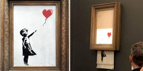 A painting by Banksy self-destructs the auction