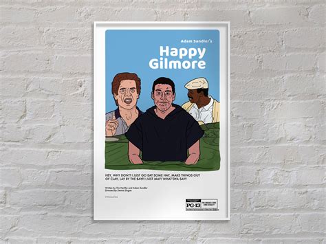 Happy Gilmore 11 x 17 poster by Ashley Moran on Dribbble