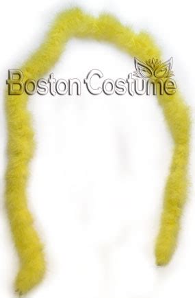 Yellow Feather Boa at Boston Costume