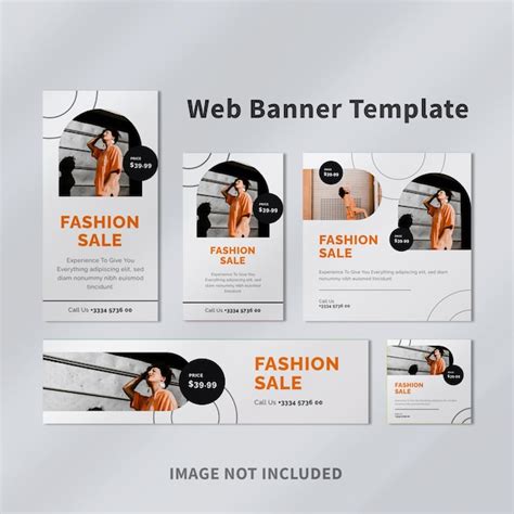 Premium PSD | Fashion Google Ad Banner Template Design