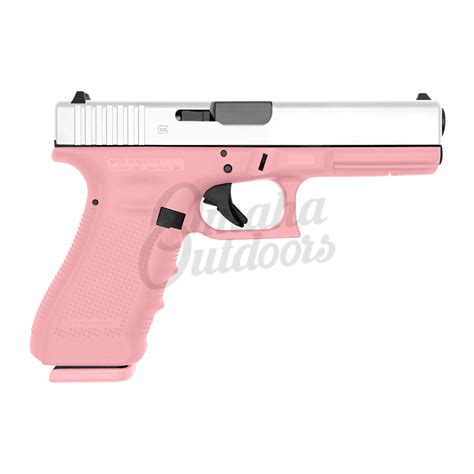 Glock 17 Gen 4 Victoria Pink Pistol 17 RD 9mm Satin Aluminum Slide ...