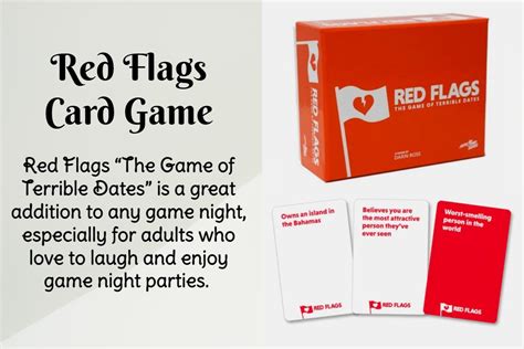 Red Flags Game Rules & Cards (The Game Of Terrible Dates)