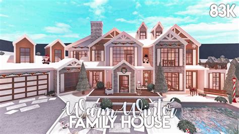 Warm Winter Family House | Bloxburg Build - YouTube