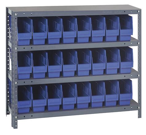 QUANTUM STORAGE SYSTEMS, 36 in x 12 in x 39 in, 1 Sided, Bin Shelving ...