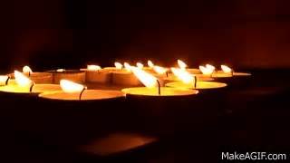 View Of The Candles Flickering on Make a GIF