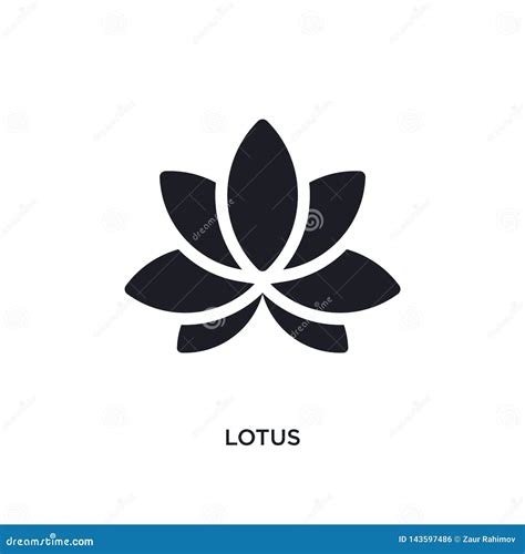 Black Lotus Isolated Vector Icon. Simple Element Illustration from ...