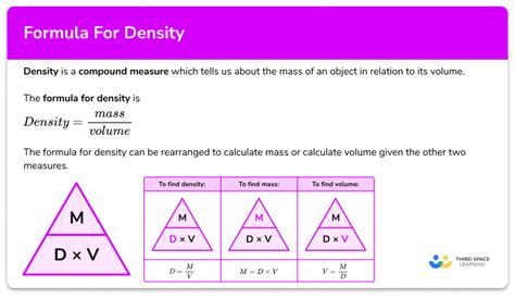 Formula For Density - GCSE Maths - Steps & Examples