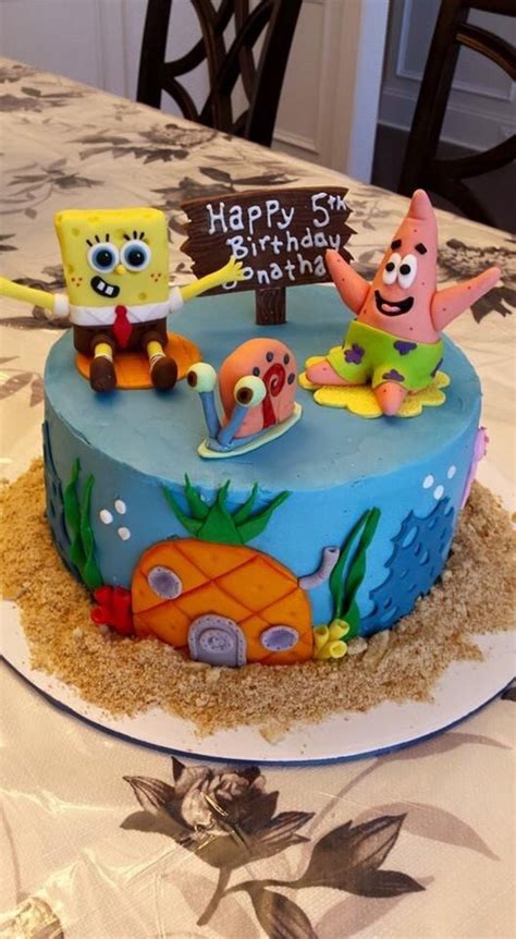 Spongebob Birthday Cake - CakeCentral.com