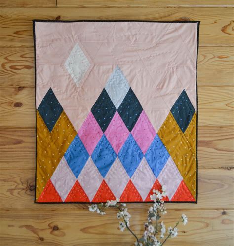 Mountain Diamond Quilt Pattern A Modern PDF Downloadable - Etsy