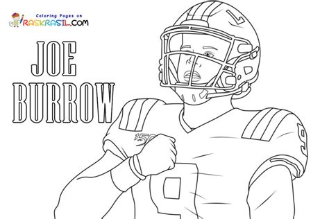 Joe Burrow Coloring Pages