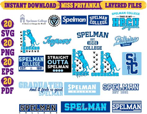 Spelman Bundle svg Spelman College svg Spelman svg Jaguars | Etsy