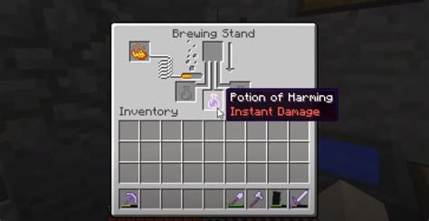 How To Make A Potion Of Harming II: Minecraft Recipe