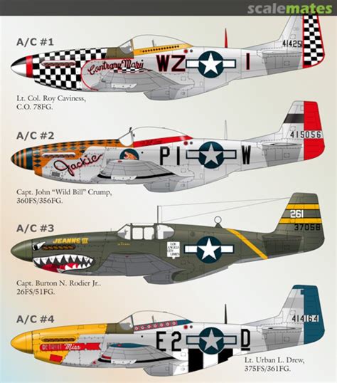 Boxart North American P-51 Mustang Pt.4 72-038 Lifelike Decals | Wwii ...