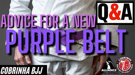 Advice for a new Purple belt - BJJ Q and A - YouTube