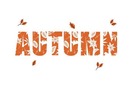 Autumn Word Art SVG Cut file by Creative Fabrica Crafts · Creative Fabrica